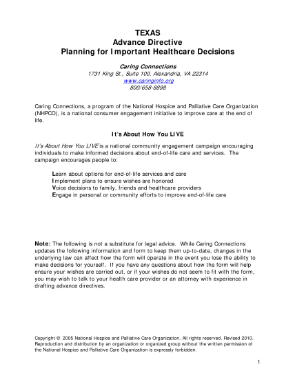 356310481-texas-advance-directive-planning-for-important-healthcare