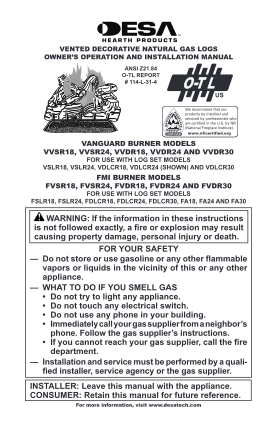 356785342-vanguard-burner-models-vvsr18-vvsr24-vvdr18-vvdr24-and