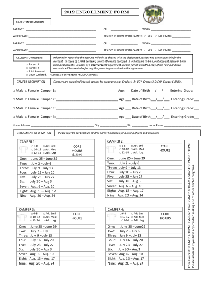 356836321-2012-enrollment-form-cohoes-communuity-center-cohoescommunitycenter