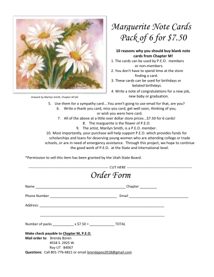 356872963-marguerite-note-cards-pack-of-6-for-750-order-form-peoutah