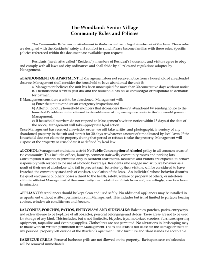 356885583-the-woodlands-senior-village-community-rules-and-policies