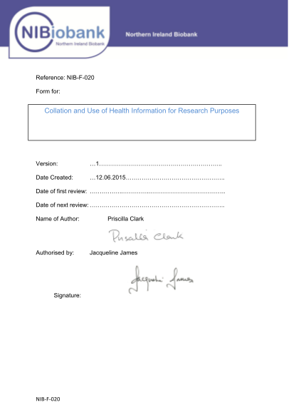 357275754-collation-and-use-of-health-information-for-research-purposes-nibiobank
