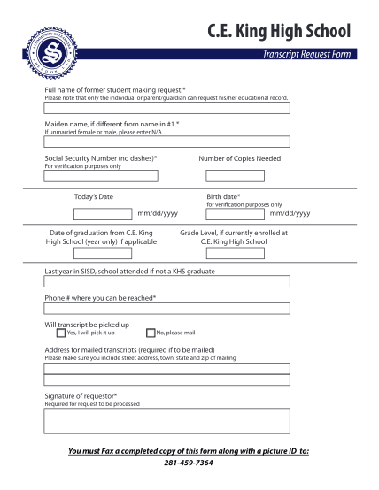 35745663-fillable-ce-king-high-school-send-transcript-form