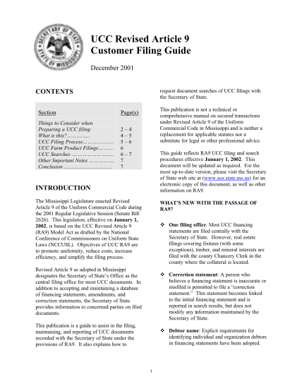 357682-ra9_filing_guid-e-ucc-revised-article-9-customer-filing-guide--mississippi--various-fillable-forms-sos-ms