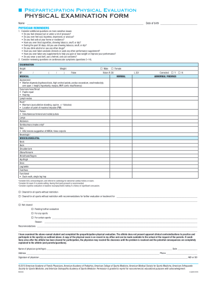 35804744-ppe-physical-exam-form-single-pagepdf-ppe-physical-exam-form-american-academy-of-pediatrics-aap