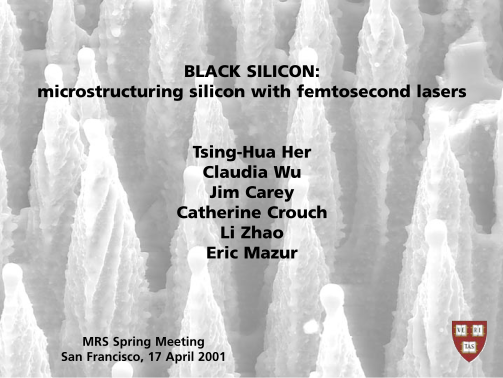358245918-black-silicon-microstructuring-silicon-with-femtosecond-lasers-mazur-harvard