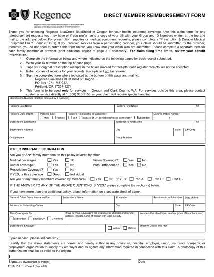 Anthem Blue Cross Blue Shield Gym Reimbursement Form