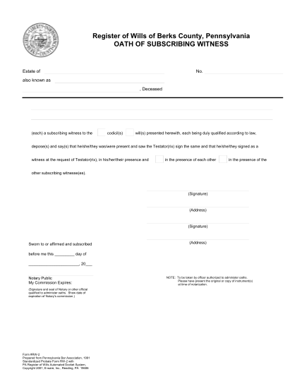 35868512-blank-form-witness-subscribing-before-notary-berks-county-co-berks-pa