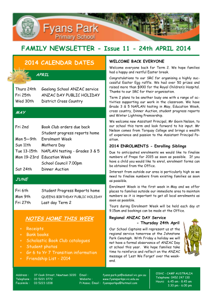 358842356-family-newsletter-issue-11-24th-april-2014-fyans-park-fyansparkps-vic-edu