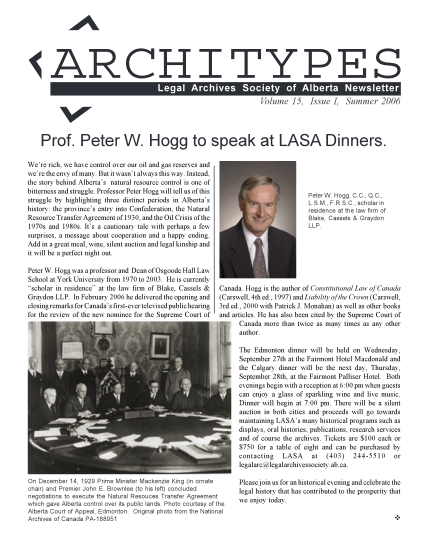 359051296-architypes-legal-archives-society-of-alberta-newsletter-volume-15-issue-i-summer-2006-prof-legalarchives