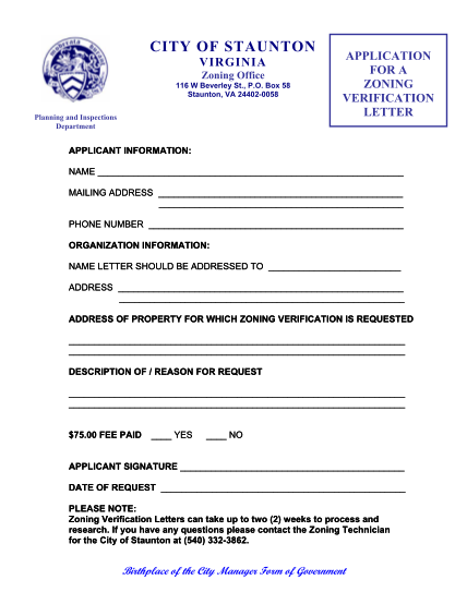 35917279-application-for-a-zoning-verification-letter-city-of-staunton-va