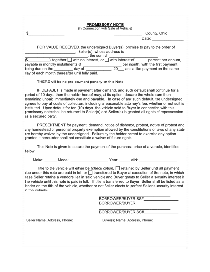 3593009-fillable-printable-ohio-auto-promissory-note-forms