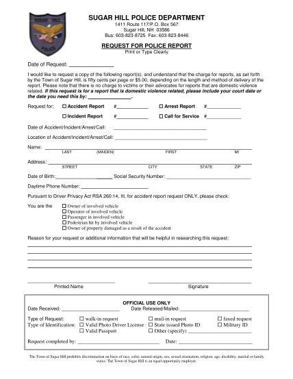 359555812-report-request-form-sugar-hill-nh-police-dept