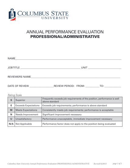 359717638-annual-performance-evaluation-professionaladministrative-name-job-title-unit-reviewers-name-date-of-review-review-period-from-to-rating-scale-s-superior-frequently-exceeds-job-requirements-of-the-position-performance-is-well-above-hr