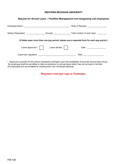 359813151-western-michigan-university-request-for-annual-leave
