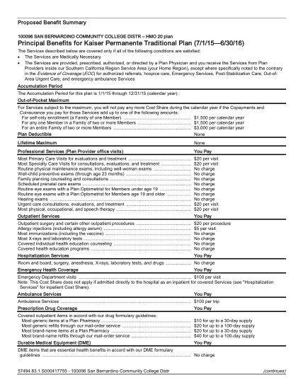 360269474-proposed-benefit-summary-100096-san-bernardino-community-college-distr-hmo-20-plan-principal-benefits-for-kaiser-permanente-traditional-plan-711563016-the-services-described-below-are-covered-only-if-all-of-the-following-conditions