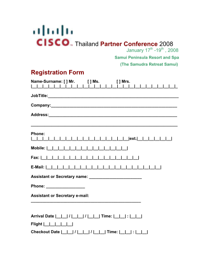 36057661-thailand-partner-conference-2008-registration-form-cisco