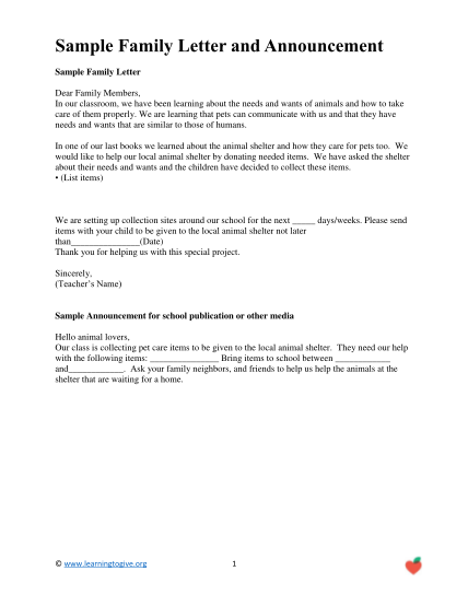 361684452-sample-family-letter-and-announcement-learning-to-give