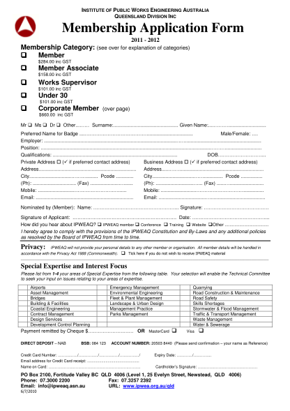 36172324-institute-of-public-works-engineering-australia-queensland-division-inc-membership-application-form-2011-2012-membership-category-see-over-for-explanation-of-categories-member-284
