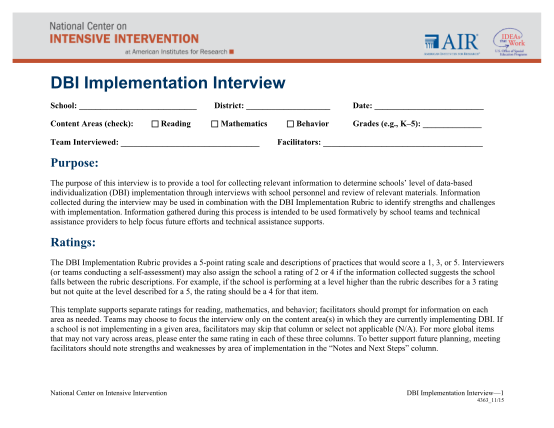 362117477-dbi-implementation-interview-dbi-implementation-interview