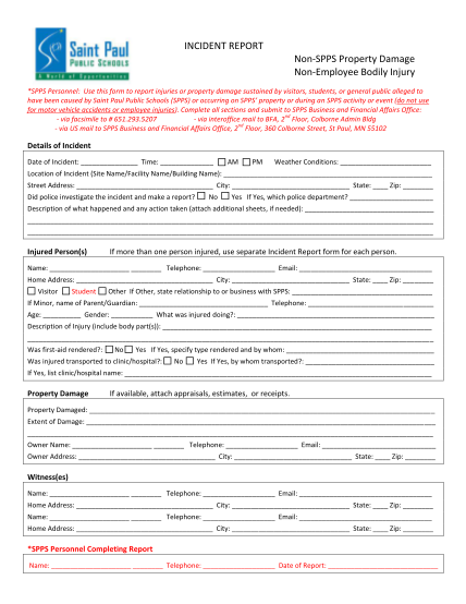 18 Employee Incident Report Form Free To Edit Download And Print Cocodoc