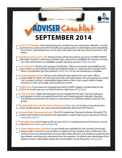 362632902-adviser-checklist-september-2014-201415-timeline-start-developing-your-timeline-for-the-school-year-mascmahs