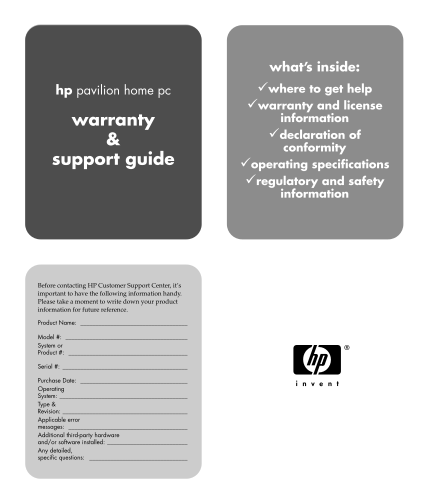 36398016-warranty-amp-support-guide-hewlett-packard