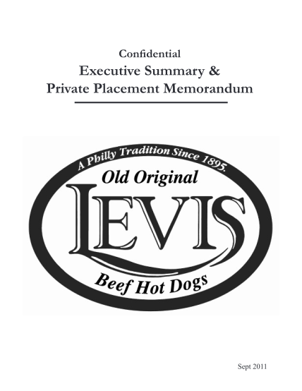 36424578-executive-summary-amp-private-placement-levis-hot-dogs