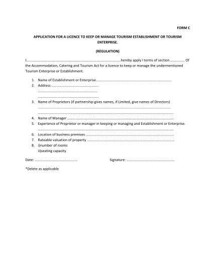 364332110-form-c-application-for-a-licence-to-keep-or-manage-tourism-lesothotradeportal-org
