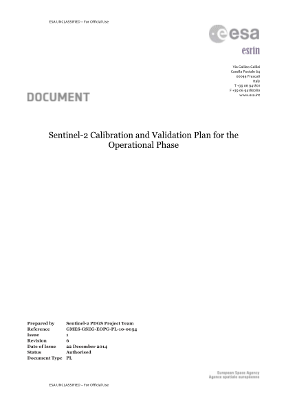 364971565-sentinel-2-calibration-and-validation-plan-for-the-operational-esa