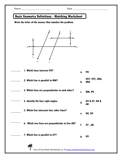 365228679-basic-geometry-definitions-matching-worksheet-answers