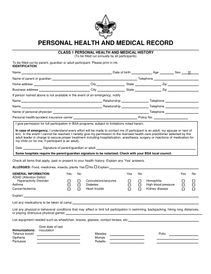 365322990-class-1-personal-health-and-medical-history-bsa-form-pack414-godandscience