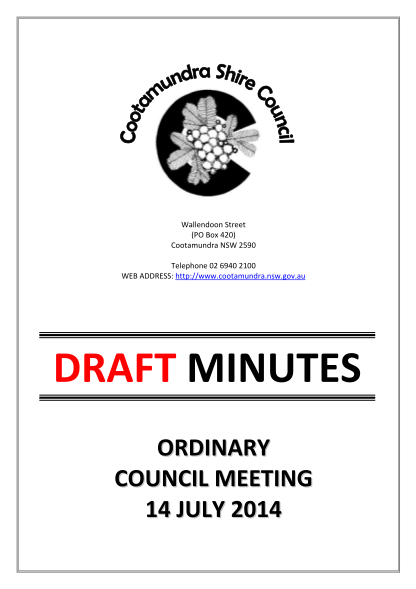 366149270-minutes-2014-07-july-cootamundra-shire-council-nsw-cootamundra-nsw-gov