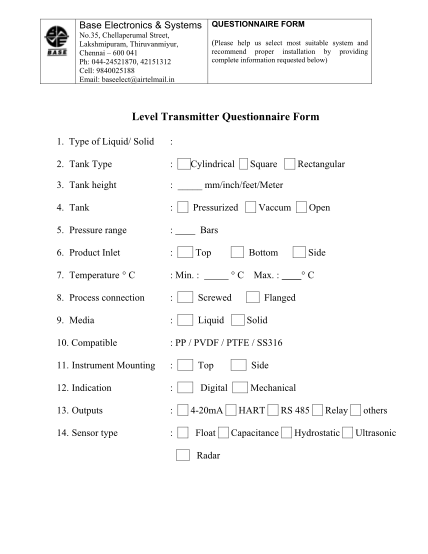 36627306-level-transmitter-questionnaire-form