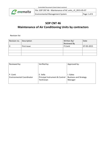 367506512-sop-cnt-46-maintenance-of-air-conditioning-units-by