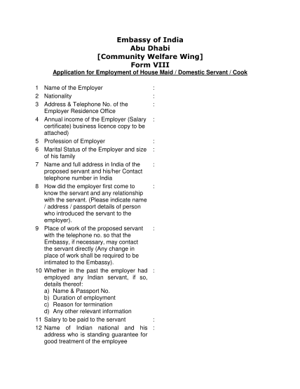 368179856-form-viii-application-for-employment-of-house-maid-domestic-servant-cookdocx-indembassyuae