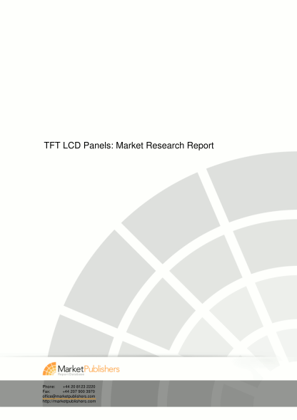 36823891-tft-lcd-panels-market-research-report-marketpublisherscom
