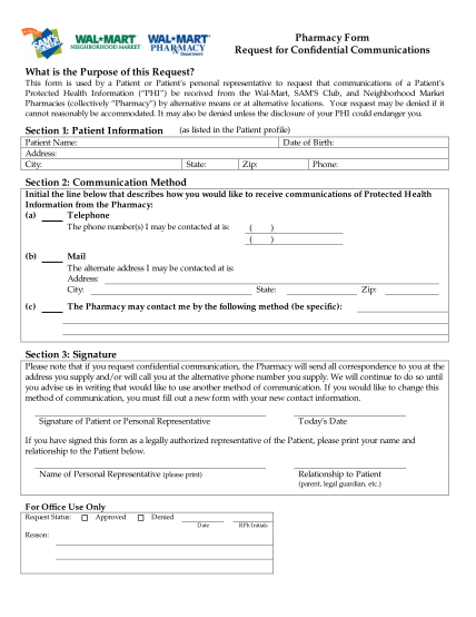 36902956-pharmacy-form-request-for-confidential-communications-walmart