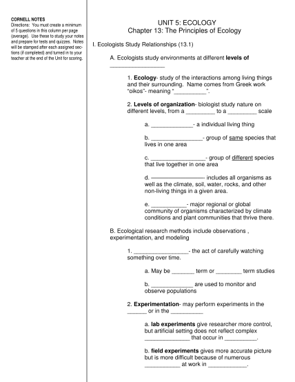 371714973-cornell-notes-unit-5-ecology-chapter-13-the-principles