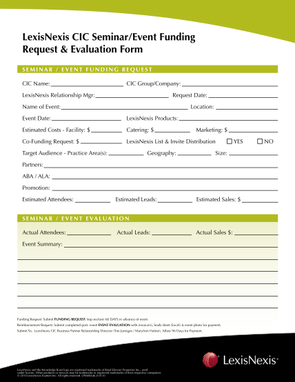 37181601-lexisnexis-cic-seminarevent-funding-request-amp-evaluation-form