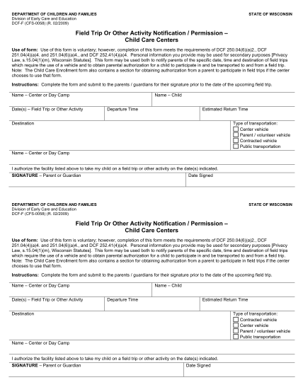 371925637-field-trip-or-other-activity-notification-permission-child-care-centers-dcf-f-cfs-0058-form-for-the-web-pdf-fill-able