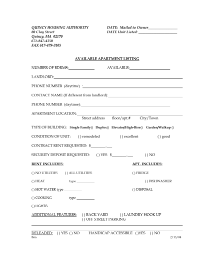 37417005-fillable-vacant-apartments-quincy-housing-authority-form
