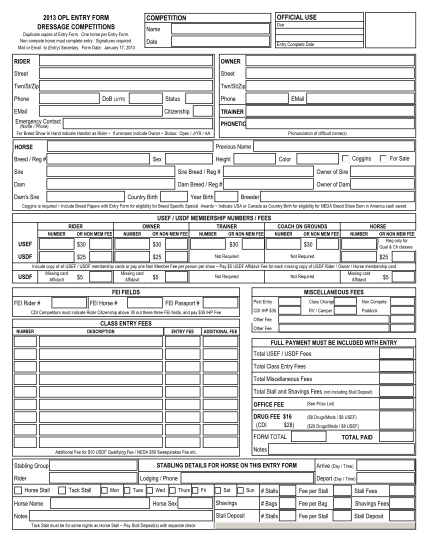 375141478-2013-opl-entry-form-competition-official-use-dressage
