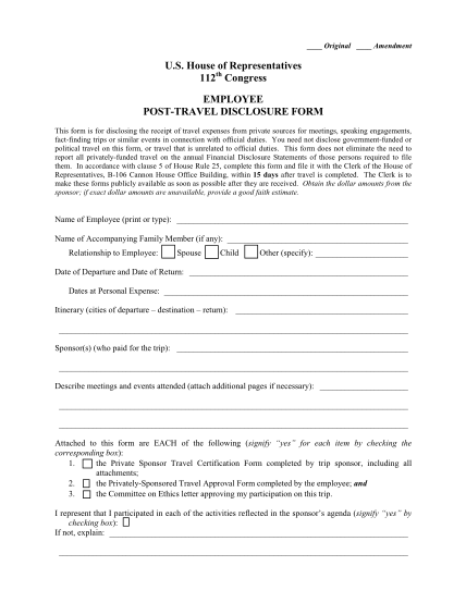 375340-post_travel_dis-closure_form_em-ployee_112th-employee-post-travel-disclosure-form--house-committee-on-ethics-various-fillable-forms-ethics-house