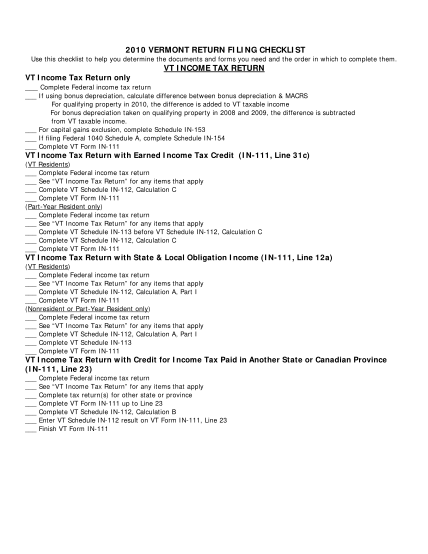 375502-2010-vermont-return-filing-checklist-vt-income-tax-tax-vermont