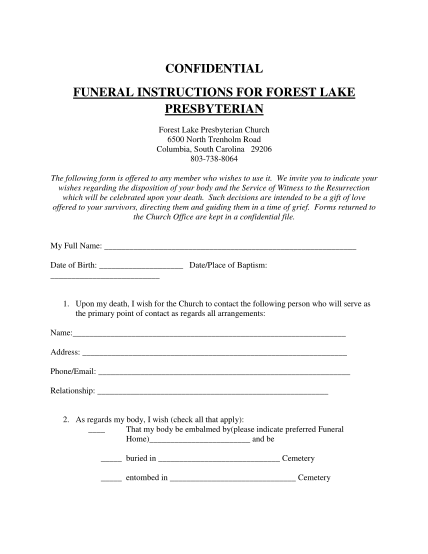 375864999-confidential-funeral-instructions-forest-lake-presbyterian-church-flpc
