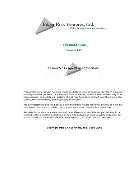 37654838-business-plan-summer-2001-this-sample-business-plan-has-been-made-available-to-users-of-business-plan-pro-business-planning-software-published-by-palo-alto-software