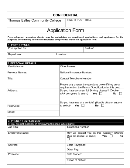 376570410-sample-job-application-form-thomas-estley-community-college-thomasestley-org