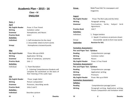 376640305-group-academic-plan-2015-16-class-iv-english-term-i-april-my-english-reader-writing-grammar-practice-book-activitiesindividual-group-august-my-english-reader-writing-grammar-prose-a-true-friend-invitation-letter-homophones-and-nouns