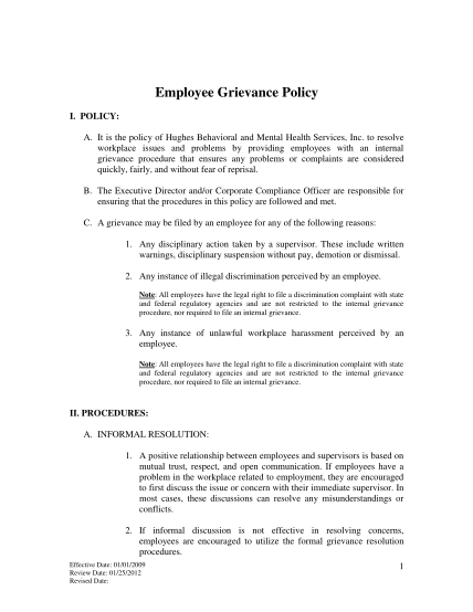 377540461-employee-grievance-policy-and-form-hughes-behavioral-amp-mental